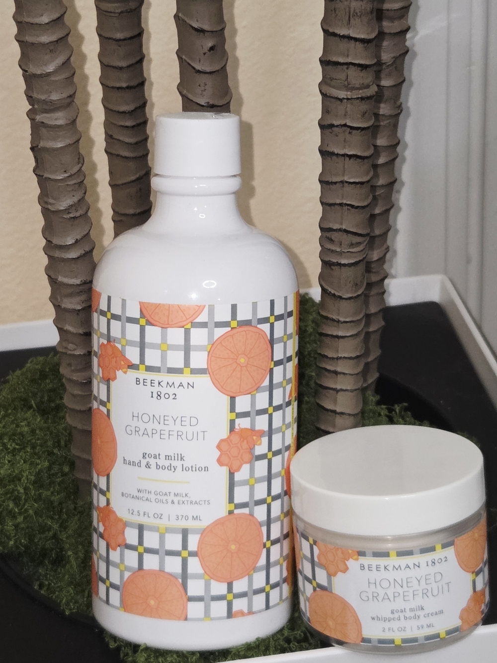 Beekman 1802 Honeyed Grapefruit Goat Milk Body Care Set – Lotion + Whipped Body